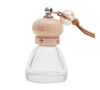 Hanging Car Airs Fresheners Diffuser - Empty Refillable Clear Glass Diffuser | Refillable Air Freshener Vent Perfume Aromatherapy Fragrance Ornament Decor | Car Bottle