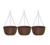 Hanging Flower Pot, Suspended Plant, Versatile Drained Non Woven Fabric Material Vertical Garden Style, Floral Holder Hanged for Porches, Fences, Ceilings, Patios, Balconies, Color Coffee