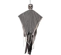 Hanging Ghost Skeleton - Scary Halloween Outdoor Prop, Spooky Skull Gauze Hanging Ghost Decoration For Haunted House, Garden, Yard, Tree & Party Events, Lightweight Horror Festival Halloween Prop