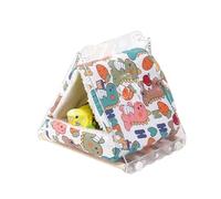 Hanging Habitat Pod - Pet Nest for Companion Animals | Plush Perch and Snuggle Toy with Secure Suspension and Breathable Materials for Parakeets Conures Cockatiels Canaries Rabbits Guinea Pigs