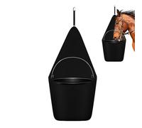Hanging Horse Feeder - Robusto Potterine Horses, Ideal Ideal Estable o Remolque | Cubo de alimentación con soporte, cubo de grano portátil para granja ecuestre, accesorios de alimentación de caballos