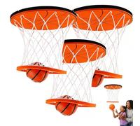 Hanging Indoor Basketball Hoop, Hanging Indoor Basketball Hoop on The Ceiling, Mini Juego de Baloncesto Juego para Bedroom, Divertido Juguete de Relieve de Estrés para Niños y Adultos (3 piezas)