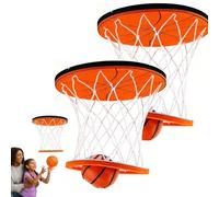 Hanging Indoor Basketball Hoop, Hanging Indoor Basketball Hoop on The Ceiling, Mini Juego de Baloncesto Juego para Bedroom, Divertido Juguete de Relieve de Estrés para Niños y Adultos (2pcs)