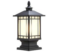 Hanging Lamp 1-Pack Large Columns Lamp Led Outdoor Post Lights with Glass Post Cap Lights Waterproof Ip54 Modern Luxury Lighting Fixtures for Garden Yard Patio Modern Lamp - No Solar/K/a