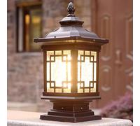 Hanging Lamp 1-Pack Outdoor Lantern - Outdoor Post Lights Lamp Post Light Fixture, Ip54 Waterproof Aluminum Housing with Clear Glass Shade, Fence Post Deck Lighting for Garden Patio Pathways - Max 60