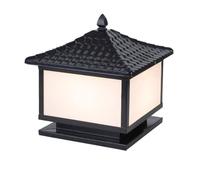 Hanging Lamp 15.7" Black/Bronze Column Lighting, Garden Outdoor Columns Lamp,Ip54 Waterproof - E26 Led Bulb Exterior Retro Patio Pillar Head Lights with Aluminum Housing for Front Yard, Garden Porch/