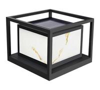 Hanging Lamp Courtyard Solar Outdoor Column Lamp Hardware Deck/Fence/Square Post Cap Lights High Voltage Wired Waterproof Aluminum Lighitng Lamp Post Ip5419.7X12.6In for Deck/Stone/Fence/Wooden Colum
