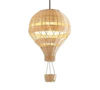 Hanging Lamp Hand Woven Celing Light Farmhouse Bamboo Pendant Lamp Creative Light Fixtures Large Kitchen Island Rattan Art Chandeliers Adjustable Ceiling Mount Lamp for Living Room Dining Room Kitche