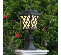 Hanging Lamp Landscape Path Pole Lights, 20.4" H Outdoor Pathway Light Solar Post Cap Lights Led Fence Deck Column Head Lamps Waterproof Lantern for Garden,Yard or Driveway - Ac100-240V