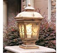 Hanging Lamp Modern Mid-Century Style Post Lights, Exterior Post Lamps Fixture,Ip54 Waterproof Rustproof Lamp Aluminum Pillar Lamps Glass Lantern for Porch House Pathway Fence Yard Garden Patio 1-Pac