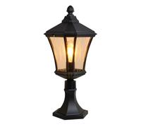 Hanging Lamp Outdoor Lamp for Front Door Waterproof Anti-Rust Black Post Lights 1-Pack Post Lights Outdoor, with Seeded Glass Shade Waterproof for Garden Patio Pathway Porch Garage and Patio E26/a/a