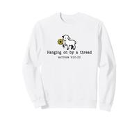 Hanging On by A Thread Jesus Sheep Bible Matthew 9 20-22 Sudadera