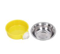Hanging Pet Food Bowl | Stainless Steel Thickened Cage - Mounted Feeder | No - Spill Water & Food Bowl for Cats/Dogs/Small Pets | Non - Corroding & Dishwasher Safe