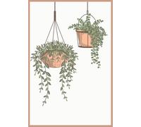 Hanging Plant Aesthetic Notebook - Cute Botanical Journal for Plant Lovers: Minimalist Hanging Planter Cover • Lined Pages • Perfect for Gardeners, Nature Enthusiasts & Indoor Plant Moms