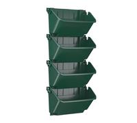 Hanging Plant Grow Bags - PP 4 Pack | Creative Balcony Wall Decoration with Water Storage | Stacked Hanging Planting Rack, Garden Planter For Climbing Vines Flowers