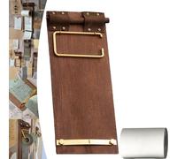 Hanging Sticky Note Board, Vintage Wall Mounted Clipboard Notepad Holder with Roll Paper Dispenser, Refillable Tear-Off Writing Memo Pad for Café, Restaurant, Home and Office(Set-White)