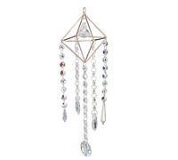 Hanging Suncatchers with Ball, Sunlight Catcher Pendant, Pastel Reflection Decor for Window and Garden, Metal and PVC Sun Catchers Ornament for Relaxing Mood in Home Office