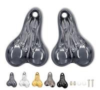 Hanging Truck Balls Nuts, Zinc Alloy Bumper Balls for 1/10, 1/8 Scale RC Trucks & Cars - Durable Decorative Car Accessories (Gray,2 PCS)