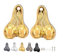 Hanging Truck Balls Nuts, Zinc Alloy Bumper Balls for 1/10, 1/8 Scale RC Trucks & Cars - Durable Decorative Car Accessories (Gold,2 PCS)
