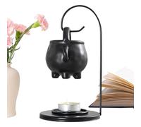 Hanging Witch Soup Cup Aromatherapy Diffuser - Ceramic 10.5x18cm | Gothic Wax Bur-ner with Handle, Candle Oil Tea Aroma- Burner Decor For Home Office Bedroom Living Room Holiday Party Use