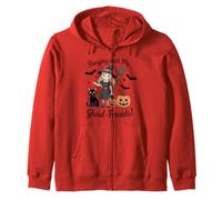 Hanging with My Ghoul Friends Camisa Linda Bruja Gato Calabaza Sudadera con Capucha