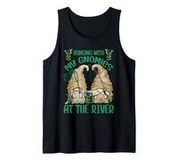 Hanging with My Gnomies At The River - Funny Fishing GNOME Camiseta sin Mangas