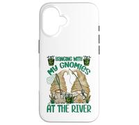 Hanging with My Gnomies At The River - Funny Fishing GNOME Carcasa para iPhone 16