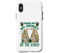 Hanging with My Gnomies At The River - Funny Fishing GNOME Carcasa para iPhone X/XS