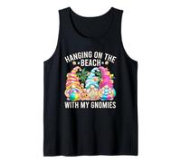 Hanging with My Gnomies For Beach Lovers Funny Summer GNOME Camiseta sin Mangas