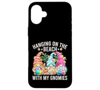 Hanging with My Gnomies For Beach Lovers Funny Summer GNOME Carcasa para iPhone 16 Plus