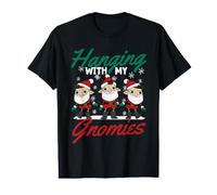 Hanging with My Gnomies Merry Christmas Gnomes Xmas Gnomes Xmas Gnomes Camiseta gráfica económica
