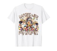 Hanging with My Gnomies On Easter Day Unique Spring GNOME Camiseta