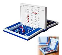 Hangman Game Book, Playbook'd Magnetic Chess Set & Board Game Storage, 3D Printed Backgammon & Word Spelling Challenge para Adultos, Familia, Viajes, Fiesta Juegos de Estan Sea-Battle
