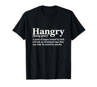 Hangry Definition Funny Hunger Rage Camiseta