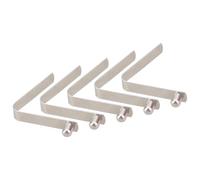 Hangsu 5 barras de tienda de campaña, con botón pulsador, abrazadera de resorte, kayaks, remo, clips de bloqueo, pasador de tubo de bloqueo, clip telescópico de metal duradero