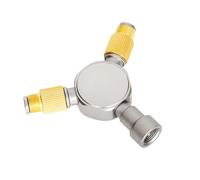 Hangsu Adaptador de butano 3 en 1 de extensión para hornos divididos, 3 salidas, tanques de gas, conversión de distribuidor de gas, cabezal de conversión, estufa de campamento