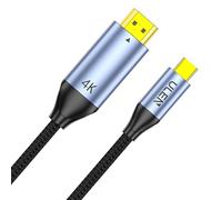 Hangsu Adaptador USB tipo C a HDTV de alto rendimiento con salida 4K30Hz y diseño trenzado de nailon duradero, 1 m, 1,5 m, 2 m, 3 metros tipo C a Hdtv para laptop
