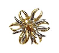 Hangsu Art Styles - Anillos de extremo abierto, elegante patrón pirotécnico, joyería en varios colores, joyería de dedo para accesorios de mano, anillos de oro y plata, One Size, como se describe