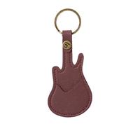 Hangsu Bolsa de almacenamiento para púas de guitarra, guitarra eléctrica, funda para púas de guitarra, llavero, estuche para guitarra en casa y escenario, color marrón oscuro, marrón oscuro