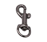 Hangsu Bolsa de metal con cierre de langosta, cincha giratoria, cierre de gancho, llavero, correa de repuesto, hebilla de repuesto, accesorios de correa de perro, accesorio de bolsa de moda, One Size