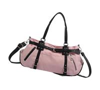 Hangsu Bolso cruzado de poliuretano suave para axilas, resistente al agua, diseño ligero, correa ajustable para desplazarse, elegante bolsa de hombro de piel sintética, Pink