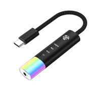 Hangsu Cable adaptador auditivo Hifi tipo C a 3,5 mm, a prueba de enredos, diseño trenzado, procesador de sonido Hifi