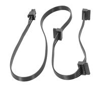 Hangsu Cable de alimentación flexible y duradero de 6 pines a SATAX3, perfecto para módulos Corsair RM RMX, cable de disco duro SATA de 15 pines