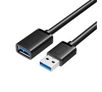 Hangsu Cable de extensión USB 3.0, cable USB de 5 Gbps, cable extensor USB de velocidad rápida macho a hembra, transferencia de datos para laptop, extensión macho a hembra para carga de disco duro de