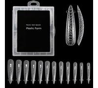 Hangsu Calcomanías de uñas, formas de uñas postizas de moda, moldes de uñas completas, 12 tamaños, extensión de uñas, salón de arte