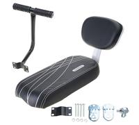 Hangsu Cojín de seguridad que incluye y respaldo para bicicletas, asientos traseros, reposabrazos, reposapiés, bicicletas, juego de seguridad para bicicleta trasera