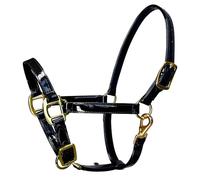 Hangsu Cómodo y lujoso casco de cuero con herrajes de metal dorado, resistente al sudor y fácil mantenimiento, resistente al agua, brida de caballo