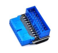 Hangsu Conectores de panel frontal USB 3.2 de alta velocidad, 19 pines, 20 pines, 1 adaptador USB de panel frontal
