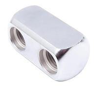 Hangsu Conectores de rosca de acero inoxidable de baja presión, adaptador de múltiples puertos para equipos de buceo y mantenimiento de piscinas, cabezal principal de buceo de múltiples dispositivos