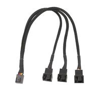 Hangsu Divisor de ventilador de PC de 4 pines con cable para ordenador de 3/4 vías